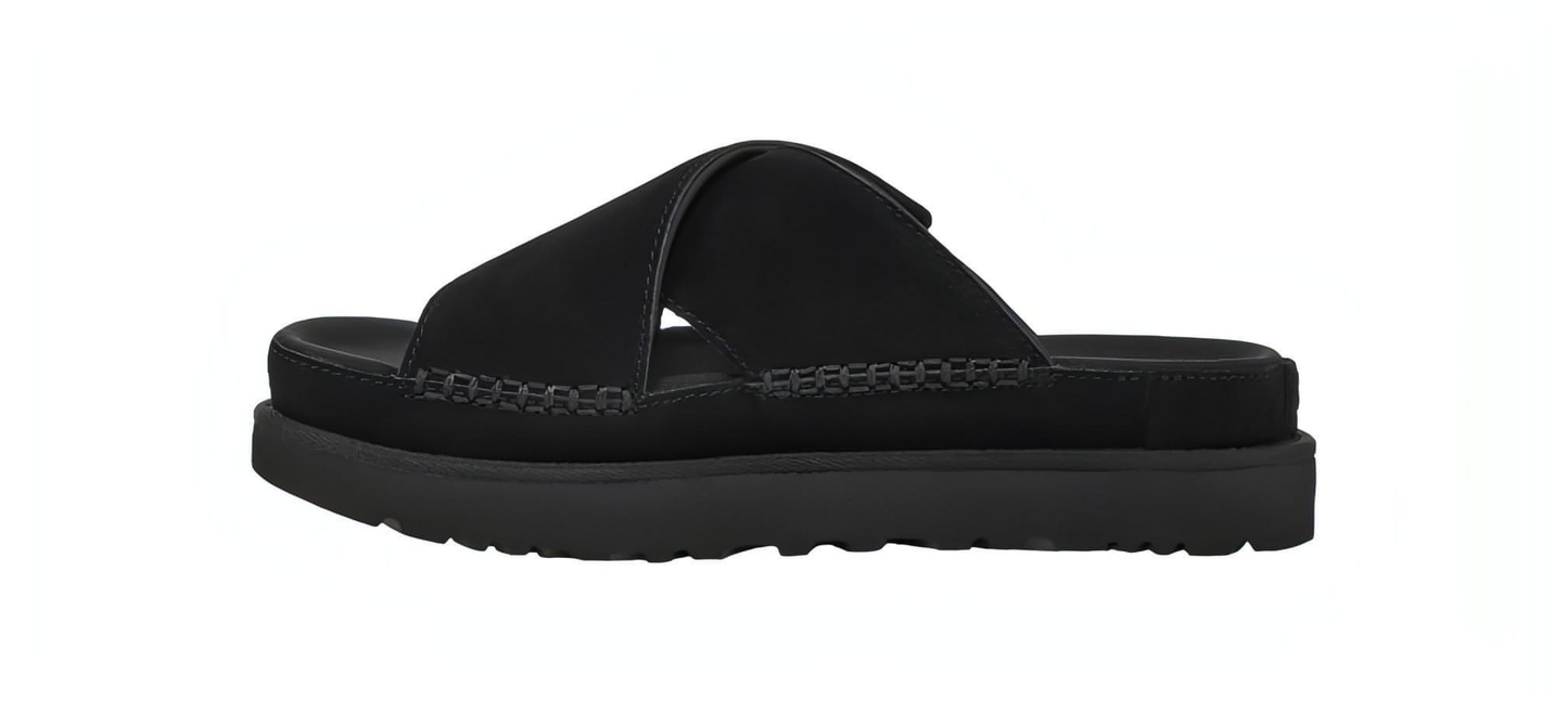 כפכפי האג UGG Women’s Goldenstar Cross Slide Black