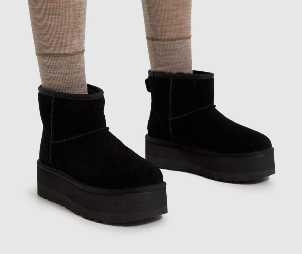 מגפי האג פלטפורמה Ugg Classic Mini Platform Boot Black