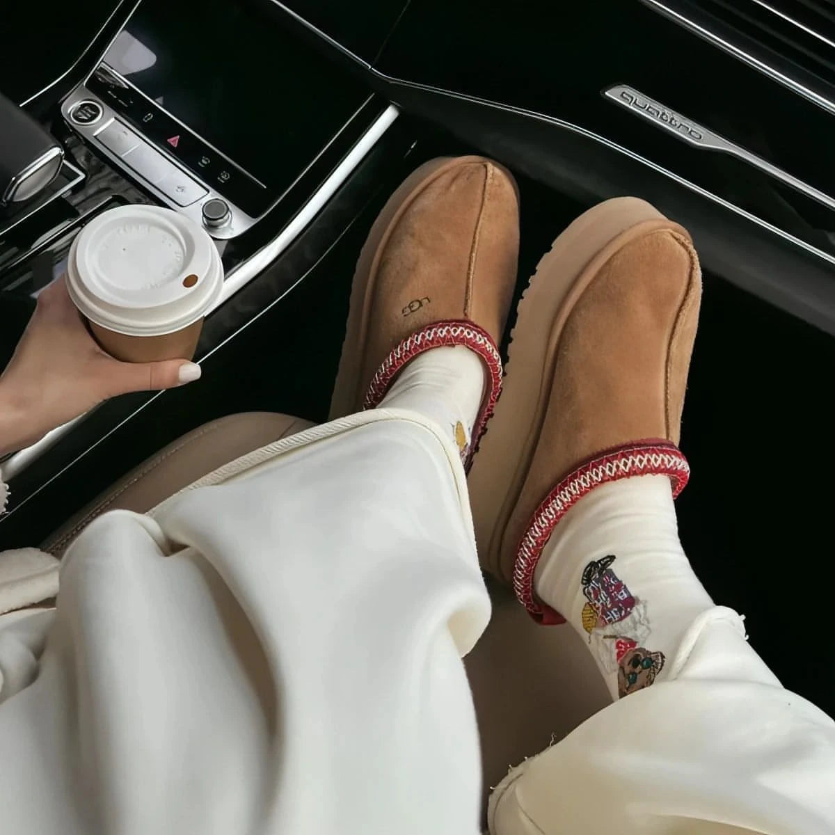 נעלי האג פלטפורמה Ugg Tazz Slipper Chestnut