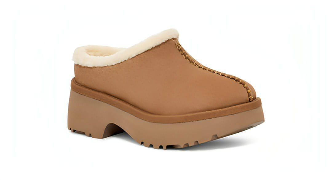 נעלי האג פלטפורמה UGG New Heights Cozy Clog ‘Chestnut’ 1162510-CHE