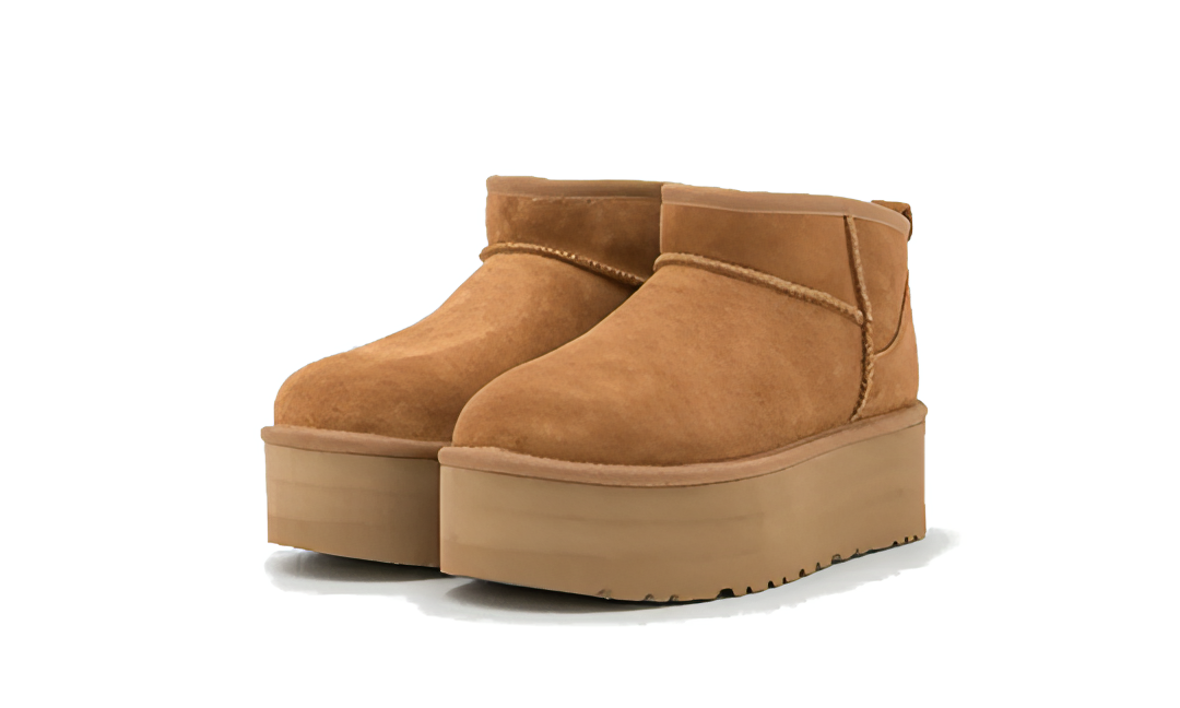 מגפי האג פלטפורמה Ugg Classic Ultra Mini Platform Chestnut