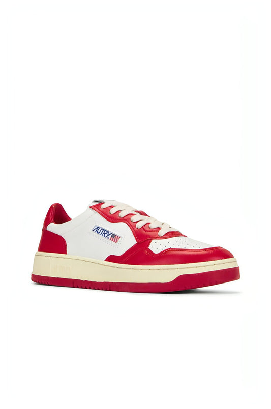 נעלי Autry Medalist Low Sneakers White Red