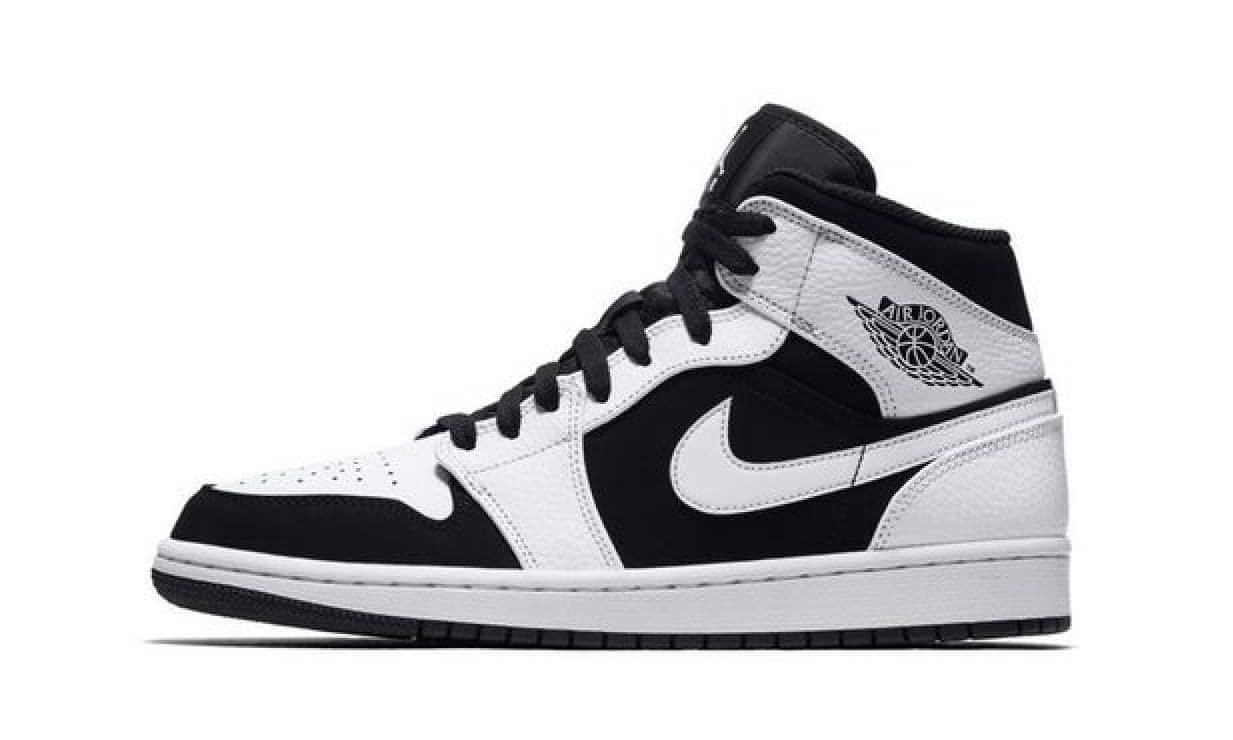 Air Jordan 1 Mid White Black