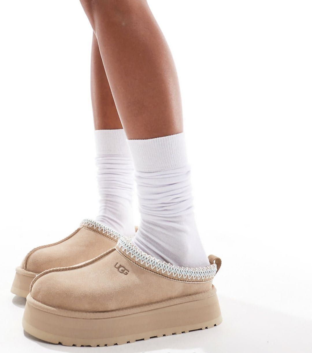 נעלי האג פלטפורמה Ugg Tazz Slipper Sand
