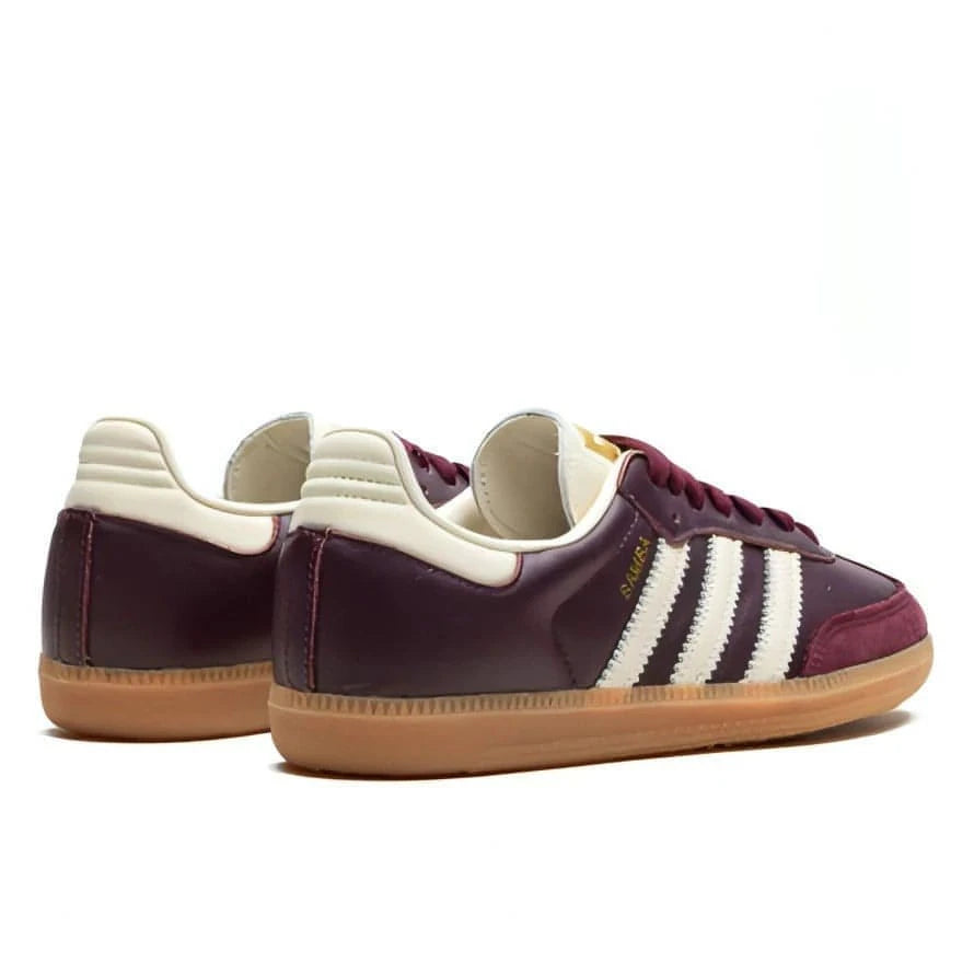 Adidas Samba OG Maroon Gold Metallic