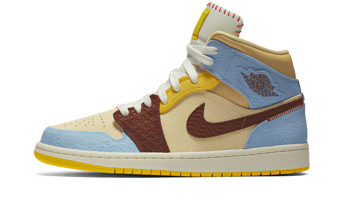 Air Jordan 1 Mid Fearless Maison Château Rouge