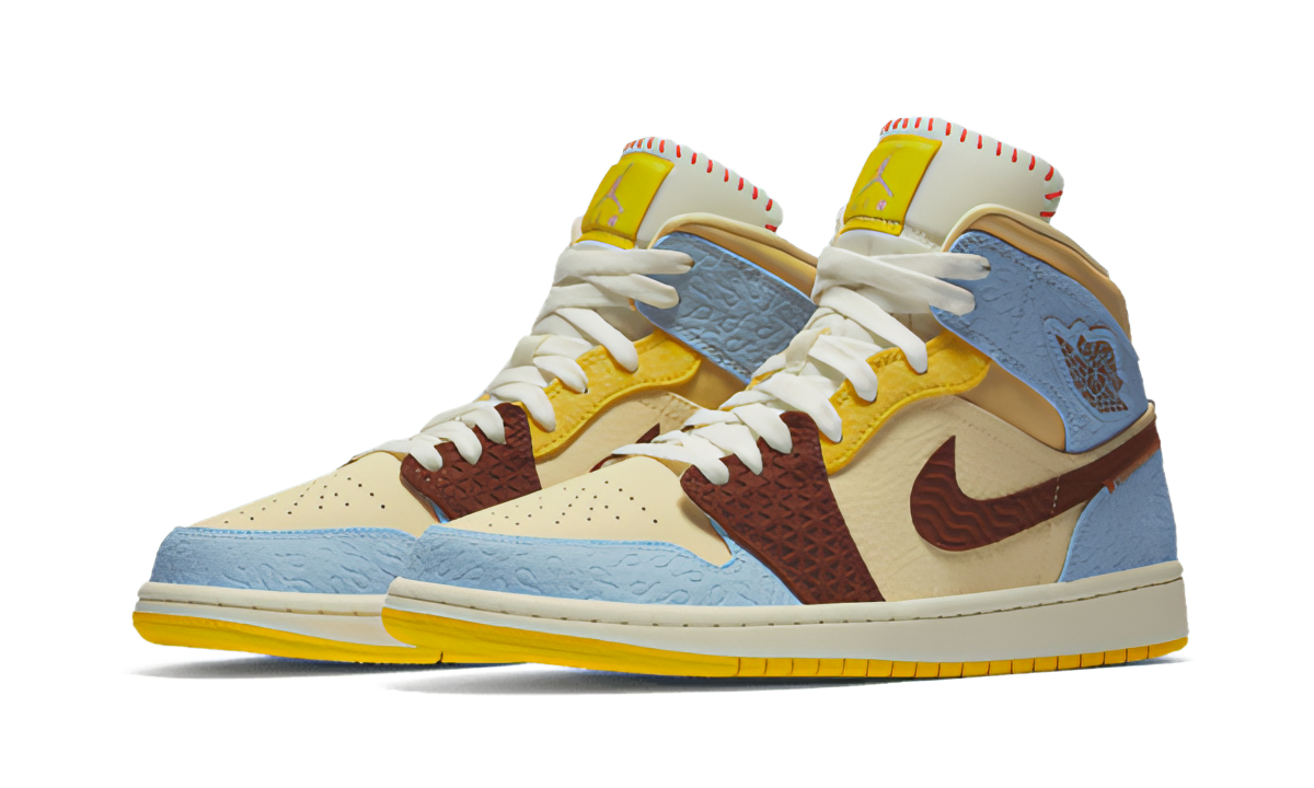 Air Jordan 1 Mid Fearless Maison Château Rouge