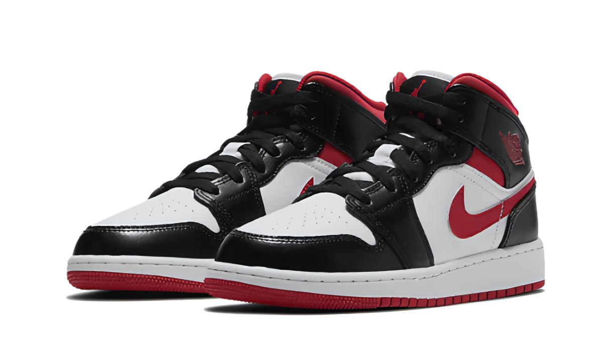 Air Jordan 1 Mid Gym Red Black White