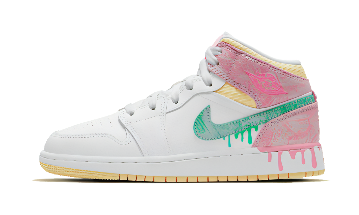 Air Jordan 1 Mid Paint Drip