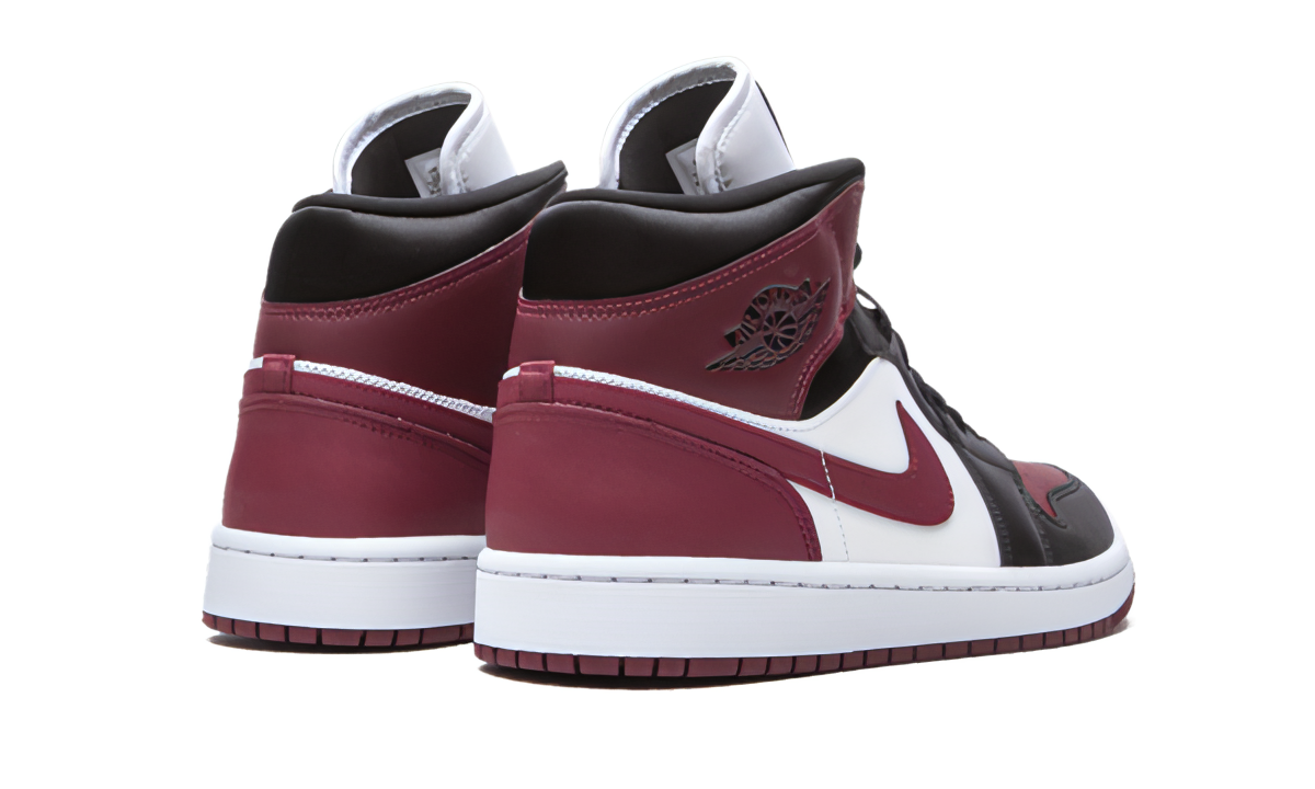 Air Jordan 1 Mid Se Black Dark Beetroot
