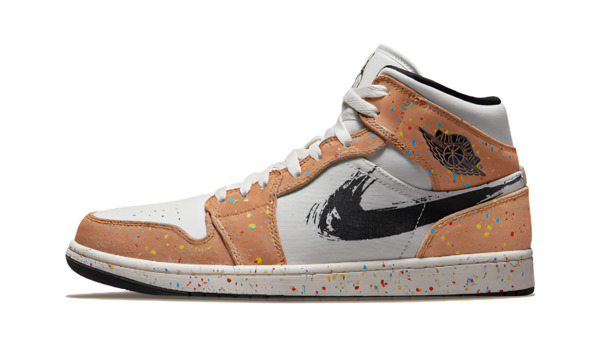 Air Jordan 1 Mid Se Brushstroke