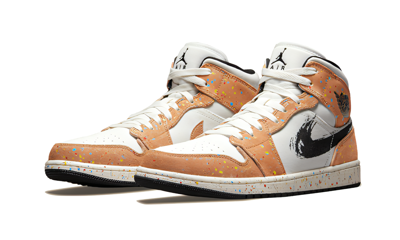 Air Jordan 1 Mid Se Brushstroke