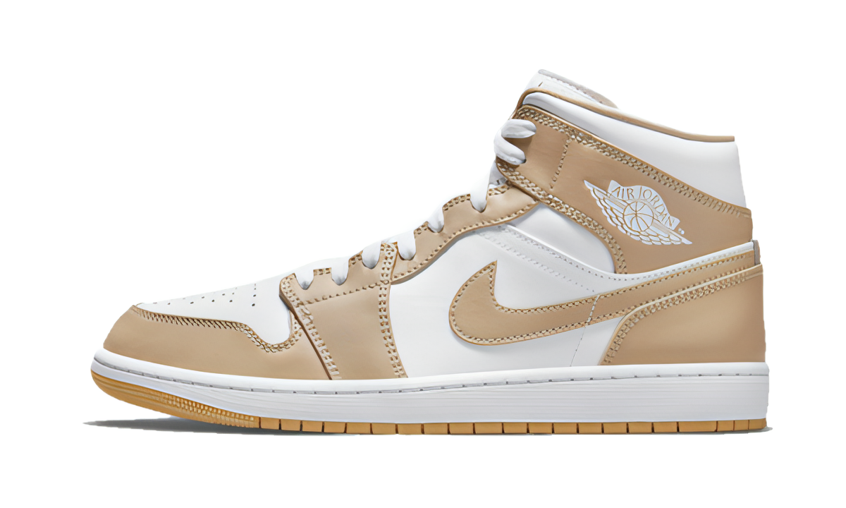 Air Jordan 1 Mid Tan Gum
