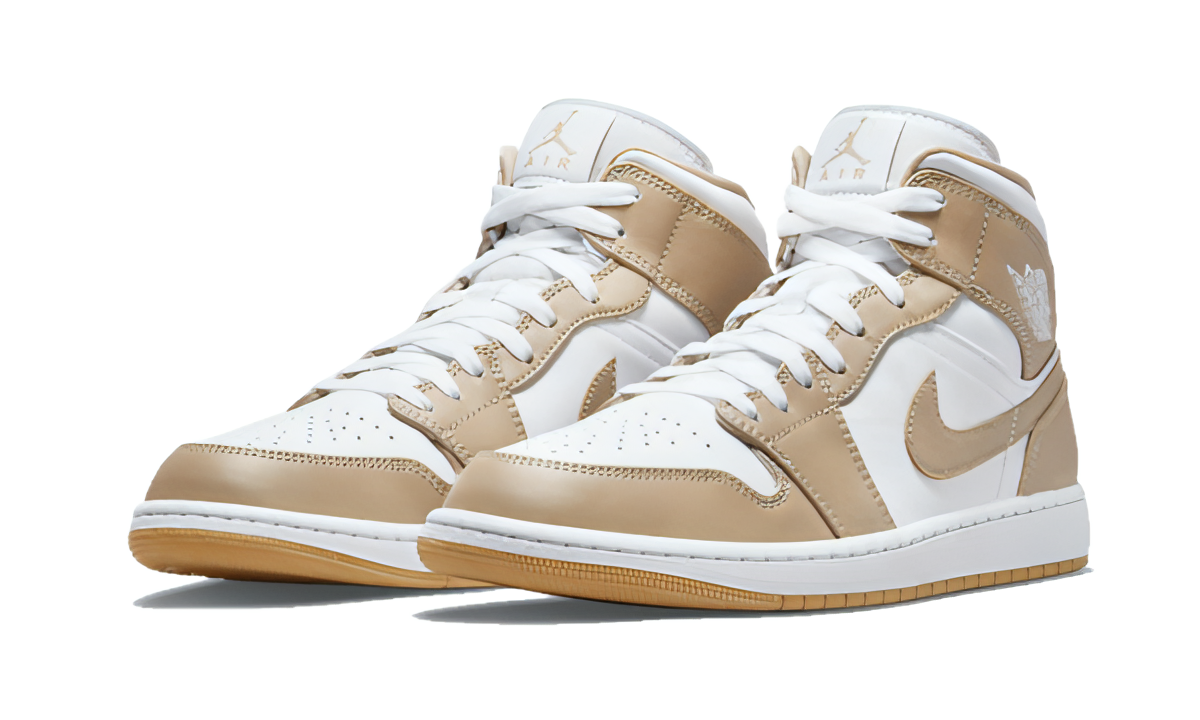 Air Jordan 1 Mid Tan Gum