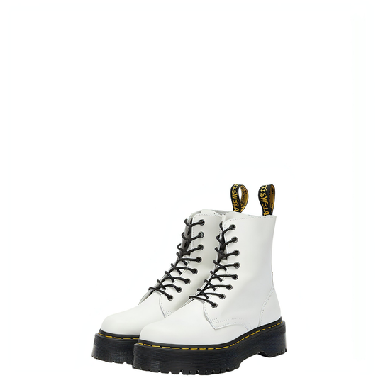 Dr Martens Jadon Platform White Black - דר מרטינס
