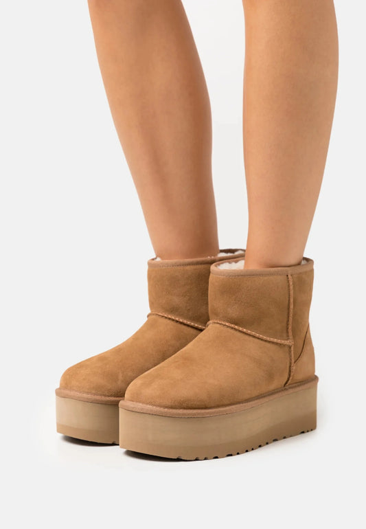 מגפי האג פלטפורמה Ugg Classic Mini Platform Boot Chestnut