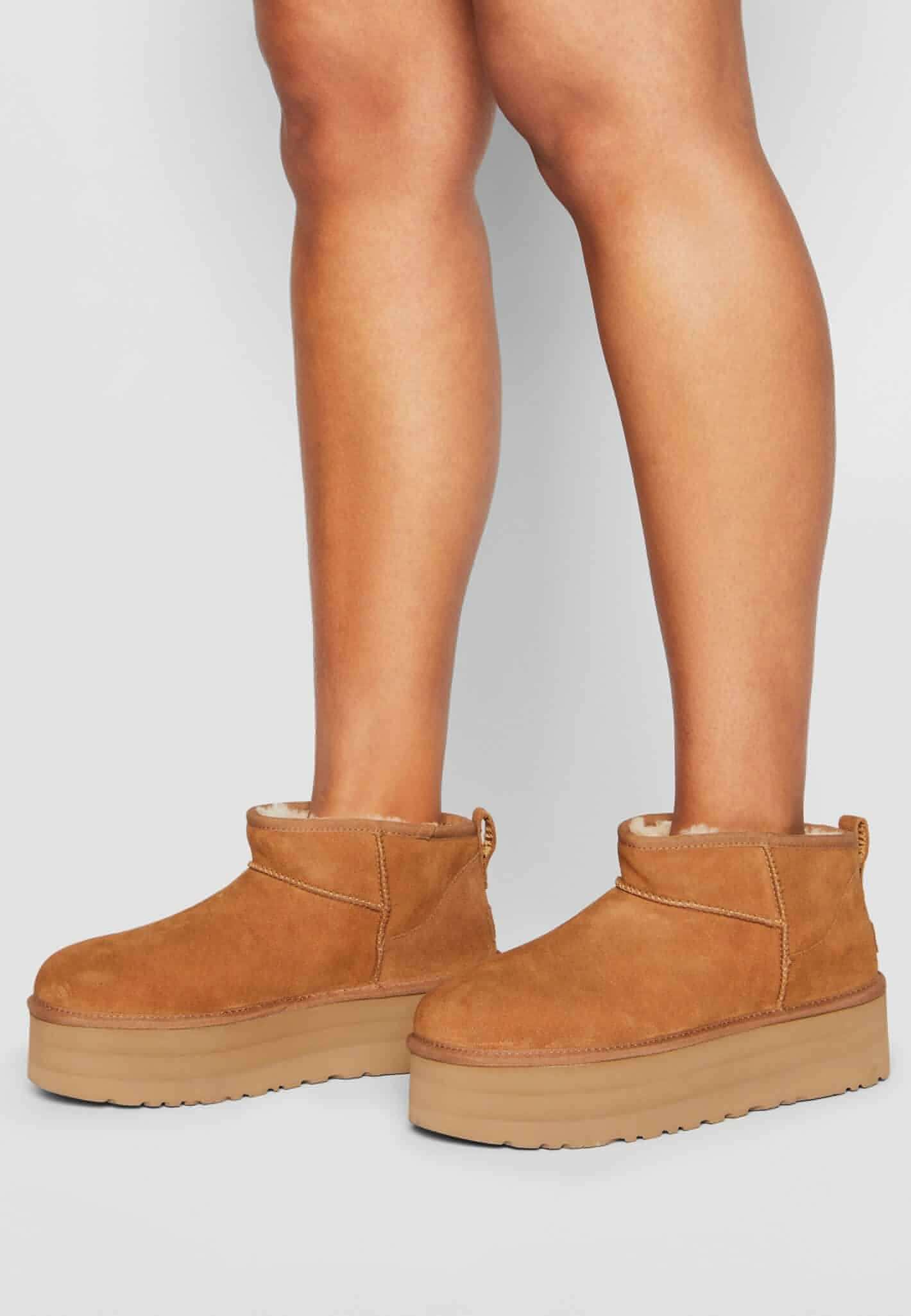 מגפי האג פלטפורמה Ugg Classic Ultra Mini Platform Chestnut
