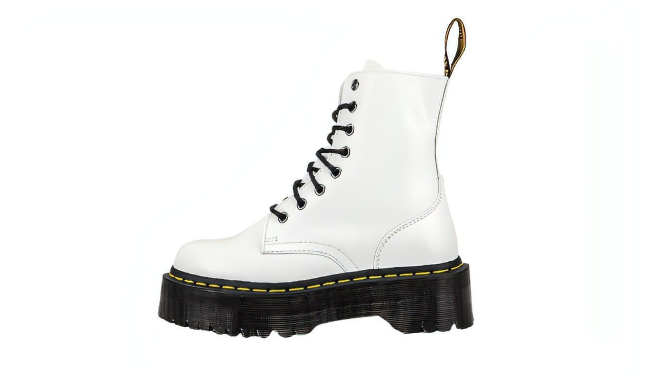 Dr Martens Jadon Platform White Black - דר מרטינס