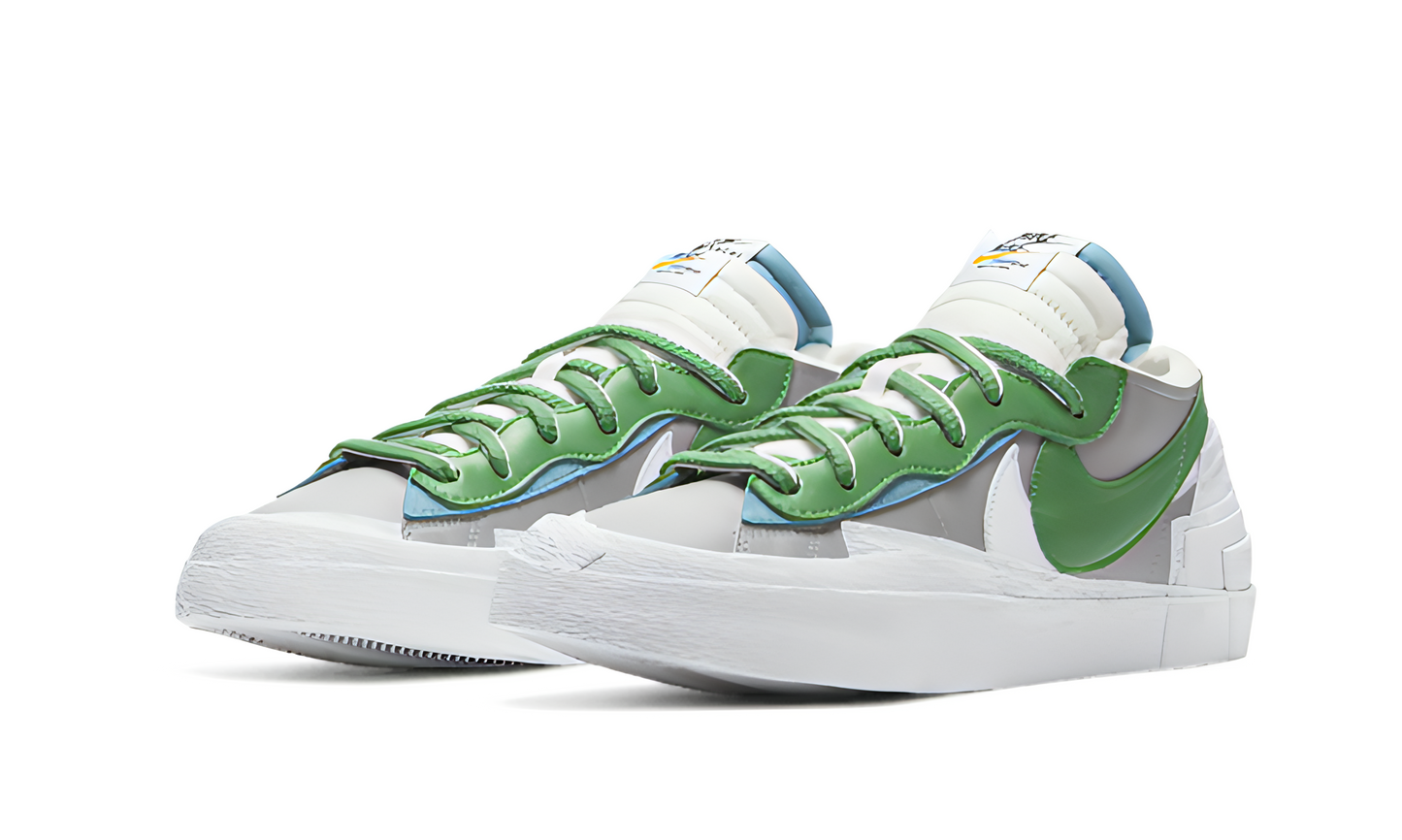 Blazer Low Sacai Medium Grey Classic Green