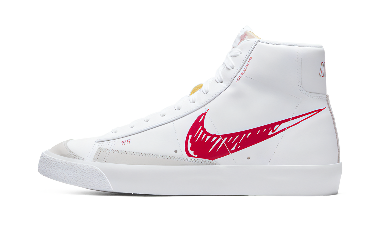 Mid Sketch Red Swoosh Blazer