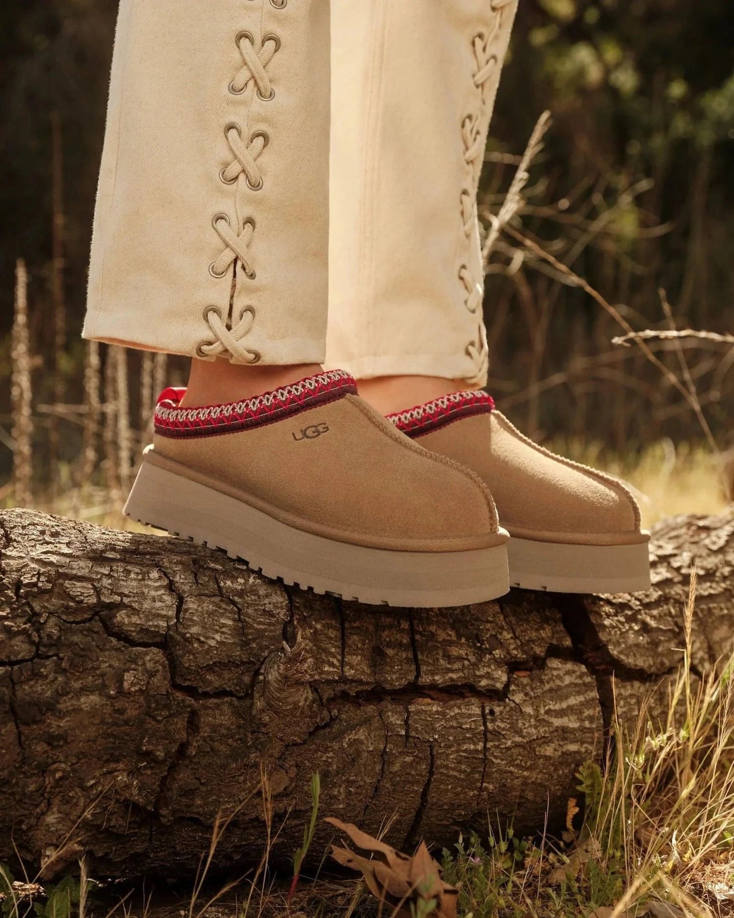 נעלי האג פלטפורמה Ugg Tazz Slipper Chestnut