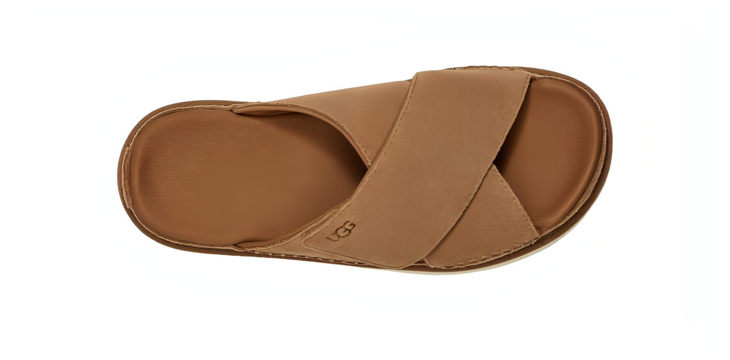 כפכפי האג UGG Women’s Goldenstar Cross Slide Chestnut