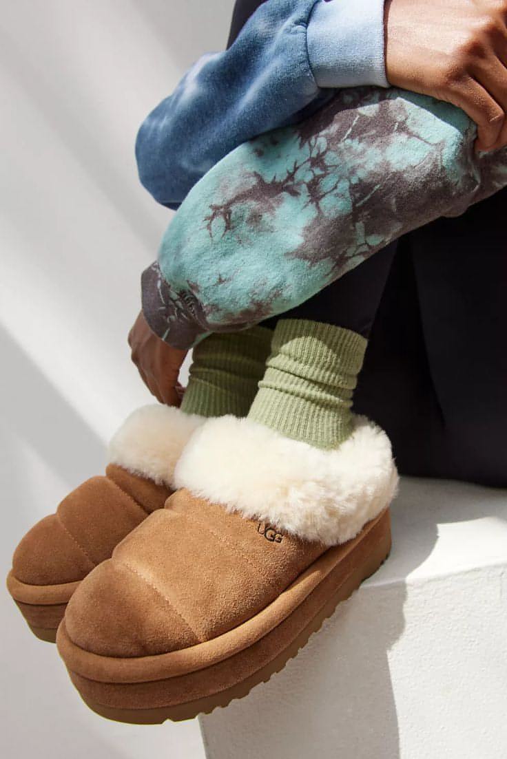 נעלי האג פלטפורמה Ugg Tazzlita Chestnut