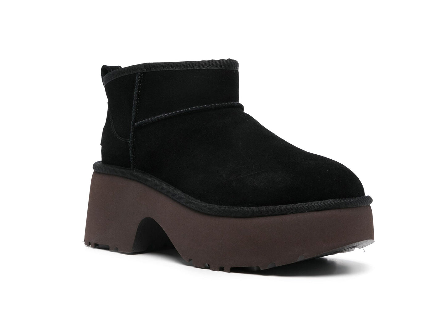 נעלי האג פלטפורמה UGG Classic Ultra Mini New Heights Boots Black