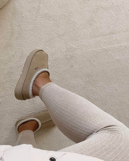 נעלי האג פלטפורמה Ugg Tazz Slipper Sand