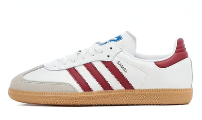 Adidas Samba OG White Burgundy Gum