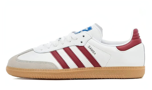 Adidas Samba OG White Burgundy Gum