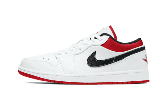 Air Jordan 1 Low White University Red Black