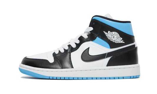 Air Jordan 1 Mid Royal Black And Blue