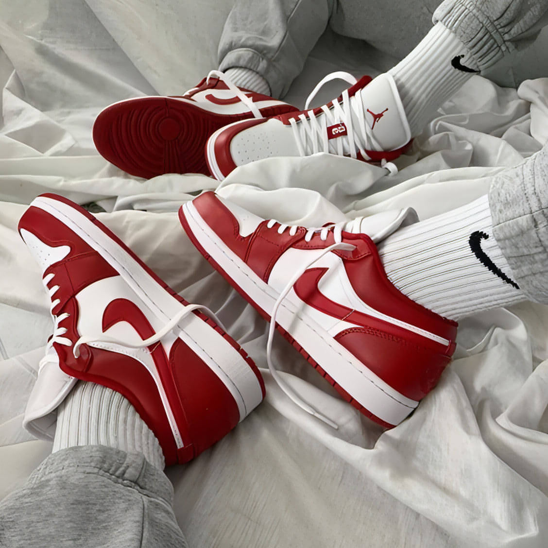 Air Jordan 1 Low Gym Red White