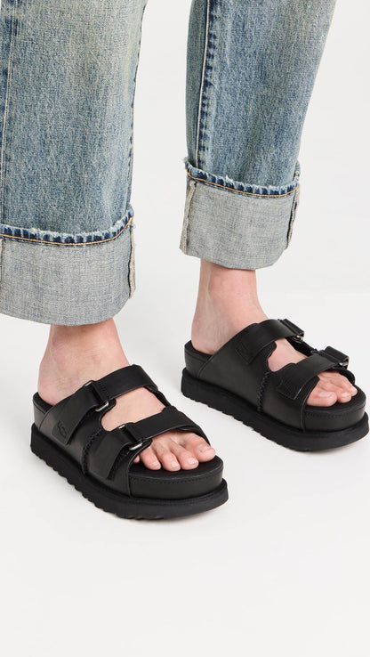 כפכפי האג UGG Women’s Goldenstar Hi Slide Black